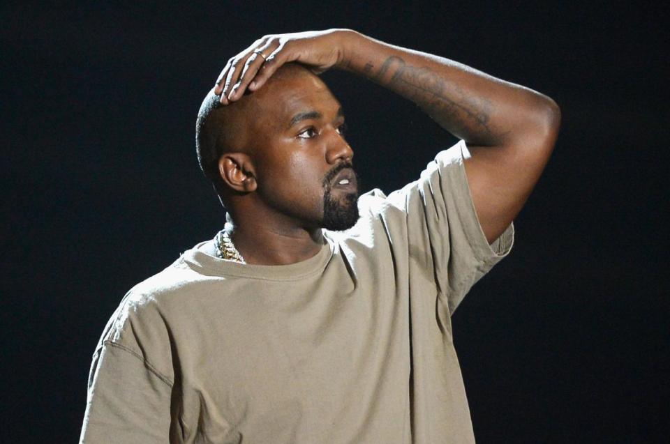 Hitting out: Kanye West (Getty Images)