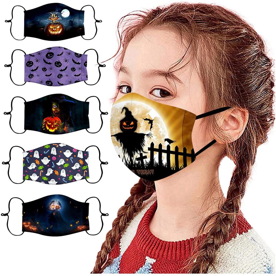 Halloween face mask 5-pack, best Halloween face masks, halloween face masks for kids