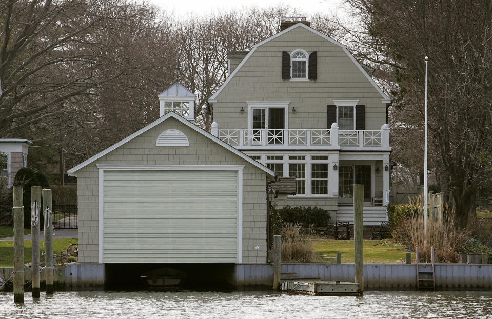 A 2005 image of the waterfront Amityville Horror house