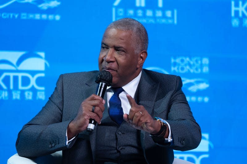 Robert Smith, chairman and chief executive officer of Vista Equity Partners LLC, speaks during the Asian Financial Forum in Hong Kong, China, on Jan. 11, 2023. - Photo: Bertha Wang/Bloomberg (Getty Images)