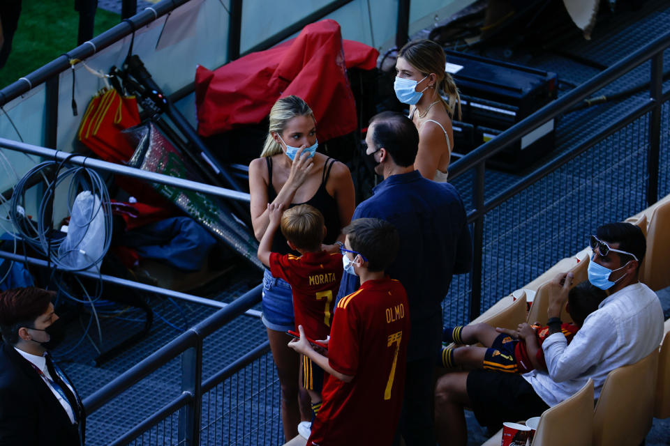 Alice Campello, pareja de Álvaro Morata, durante un partido de España de la pasada Eurocopa. (Foto: Joaquin Corchero / Europa Press Sports / Getty Images).