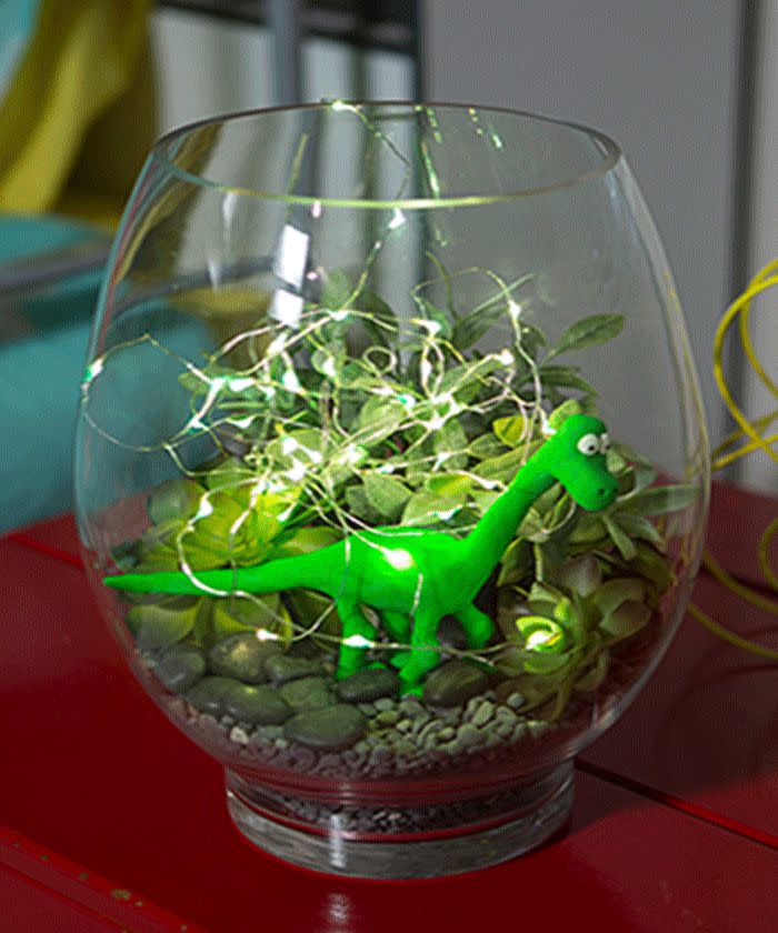 Make this cute dinosaur night light for the kids