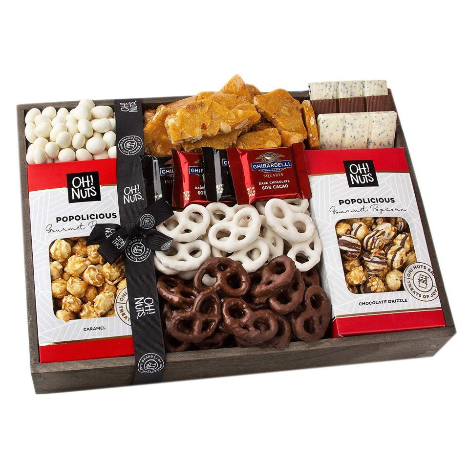 Best Last-Minute Food Gift: Oh Nuts Ghirardelli Chocolate and Snack Gift Basket