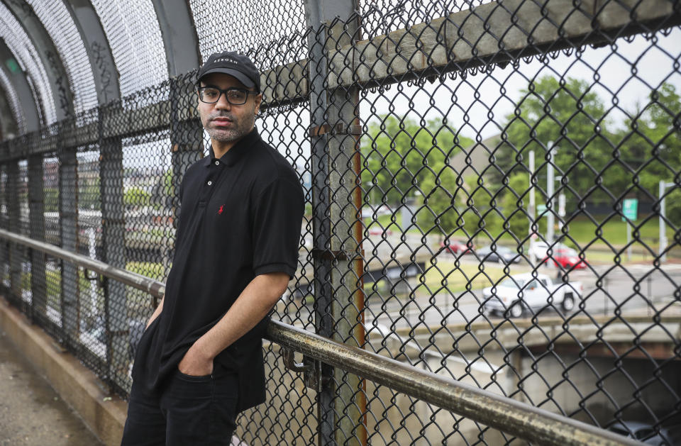 BOSTON, MA - JUNE 11: Richard Brea, a student at Bunker Hill Community College, poses for a portrait while on campus in Boston on June 11, 2020. Over the past several months, Brea has had many hardships that he has to overcome such as getting furloughed from his job, testing positive with the coronavirus, and then losing his father to COVID-19. The repercussions of the pandemic have reverberated deeply at community colleges, which serve primarily part-time students who juggle families and jobs, and even in normal times struggle with basic needs like food, housing, child care, and transportation. (Photo by Erin Clark/The Boston Globe via Getty Images)