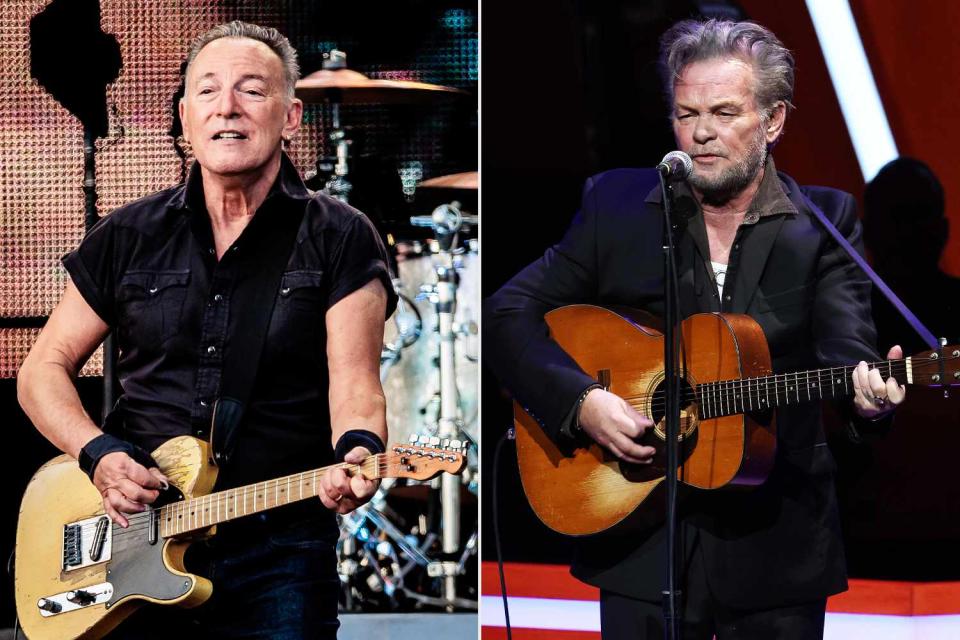 <p>Sergione Infuso/Corbis via Getty; Jamie McCarthy/Getty Images for Bob Woodruff Foundation</p> Bruce Springsteen; John Mellencamp