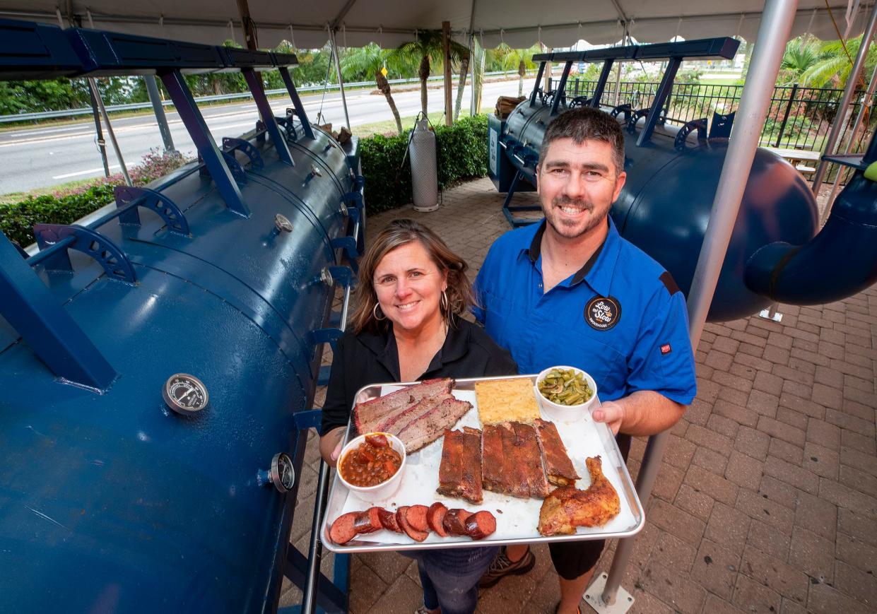 Kim and Daniel Bailey started Low and Slow Smokehouse as a commissary serving students of an aviation school in North Carolina. That school has moved to Polk County, and the Baileys opened another smokehouse here.