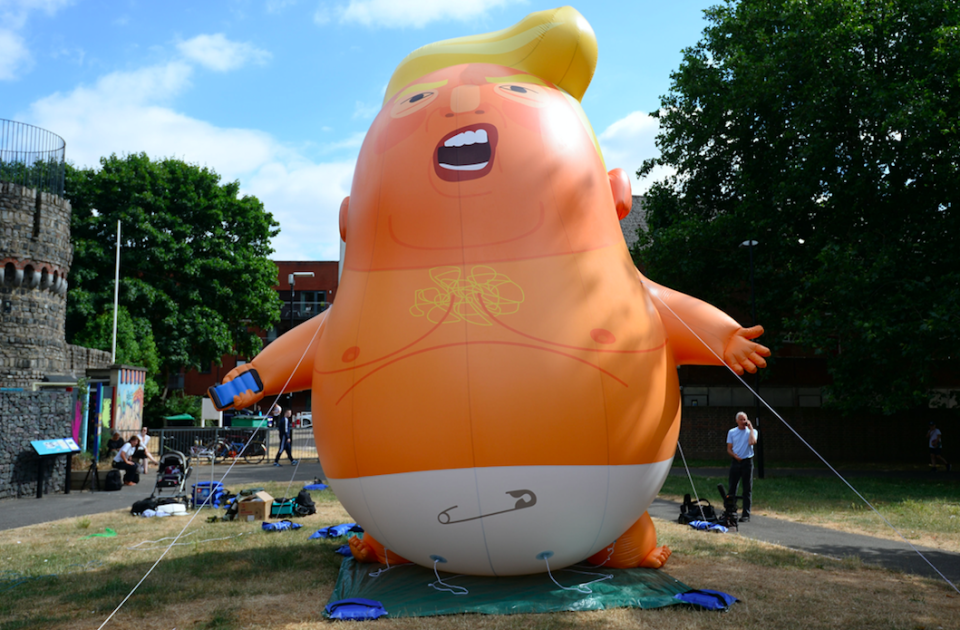 <em>A giant baby balloon of the President will be flown during his visit to the UK (PA)</em>