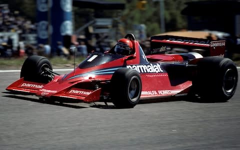 Niki Lauda, Brabham-Alfa Romeo BT46B, Grand Prix of Sweden, Anderstorp Raceway, 17 June 1978. Niki Lauda on his way to victory driving the Gordon Murray deigned "fan car", which was subsequently banned. (Photo by Bernard Cahier/Getty Images) - Credit: Bernard Cahier/Hulton Archive