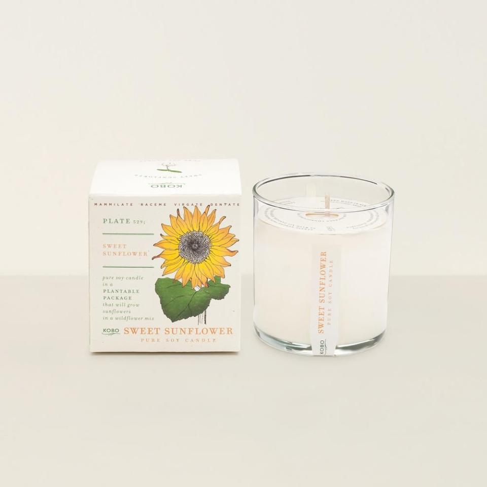 2) Sweet Sunflower Candle
