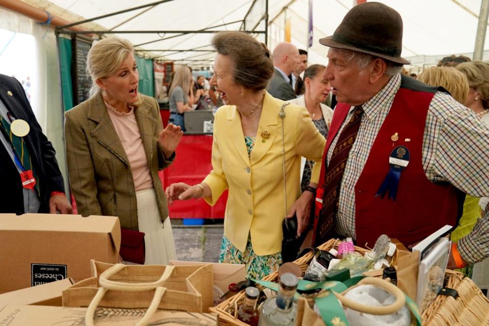 Anne and Sophie at the Westmorland County Show (Owen Humphreys/PA) (PA Wire)