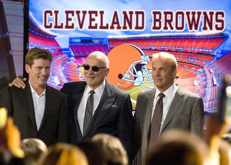 Denis Leary, Frank Langella and Kevin Costner star in "Draft Day."