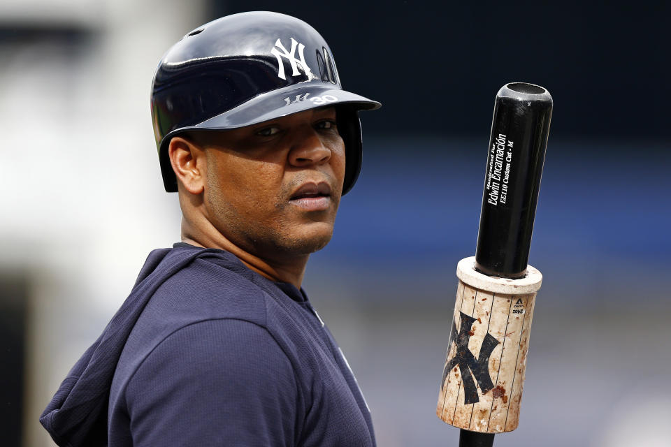 New acquisition Edwin Encarnacion brings even more power to the New York Yankees (Photo by Adam Hunger/Getty Images)