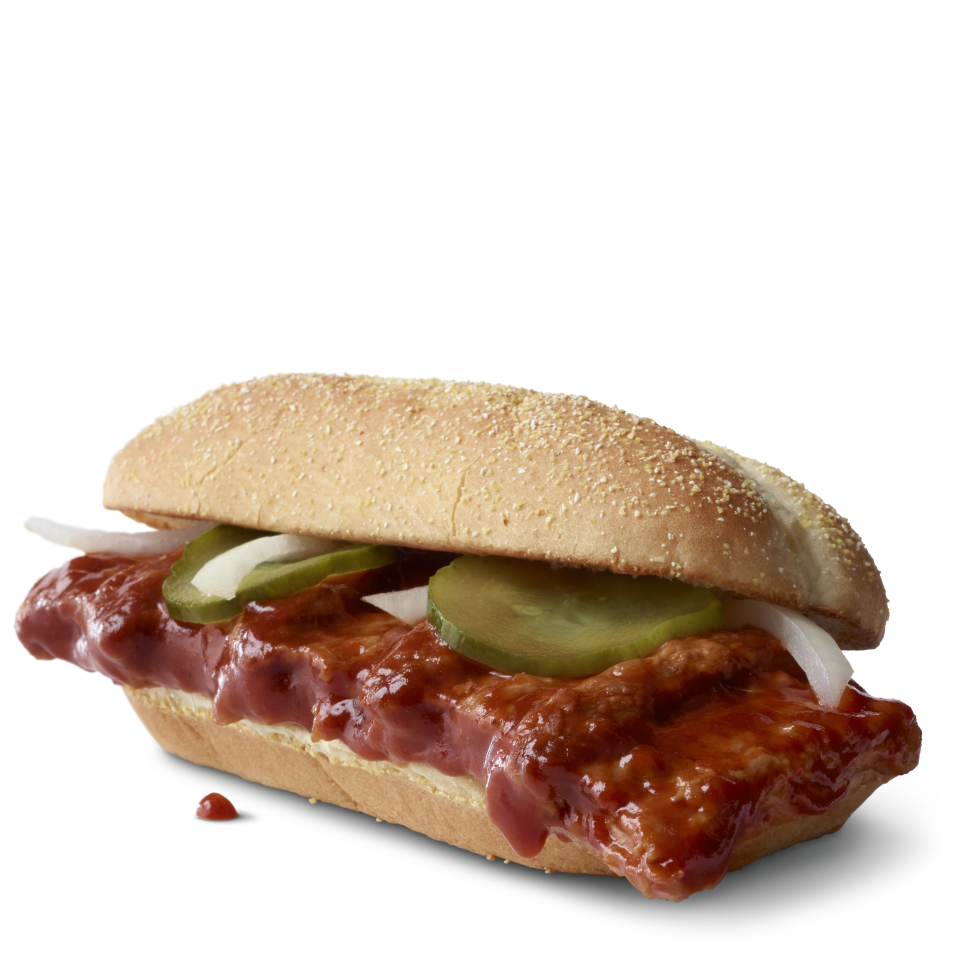 Behold the 2020 McRib, returning nationwide, albeit briefly, on Dec. 2. (Photo: McDonald's)