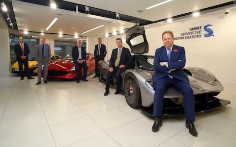 Car chiefs from the low volume sector at the launch of an industry report on the future of the market - Credit: PA 