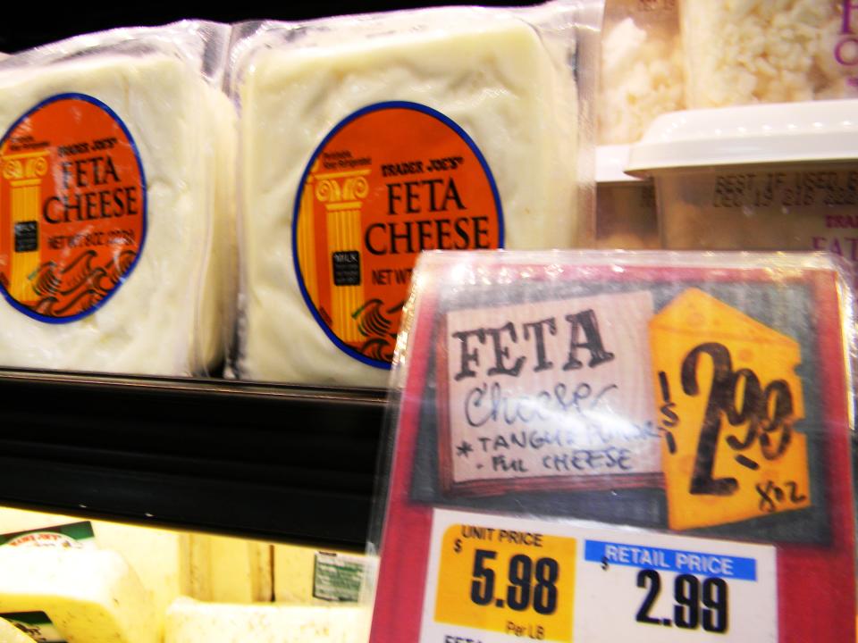 Feta cheese at Trader Joe's