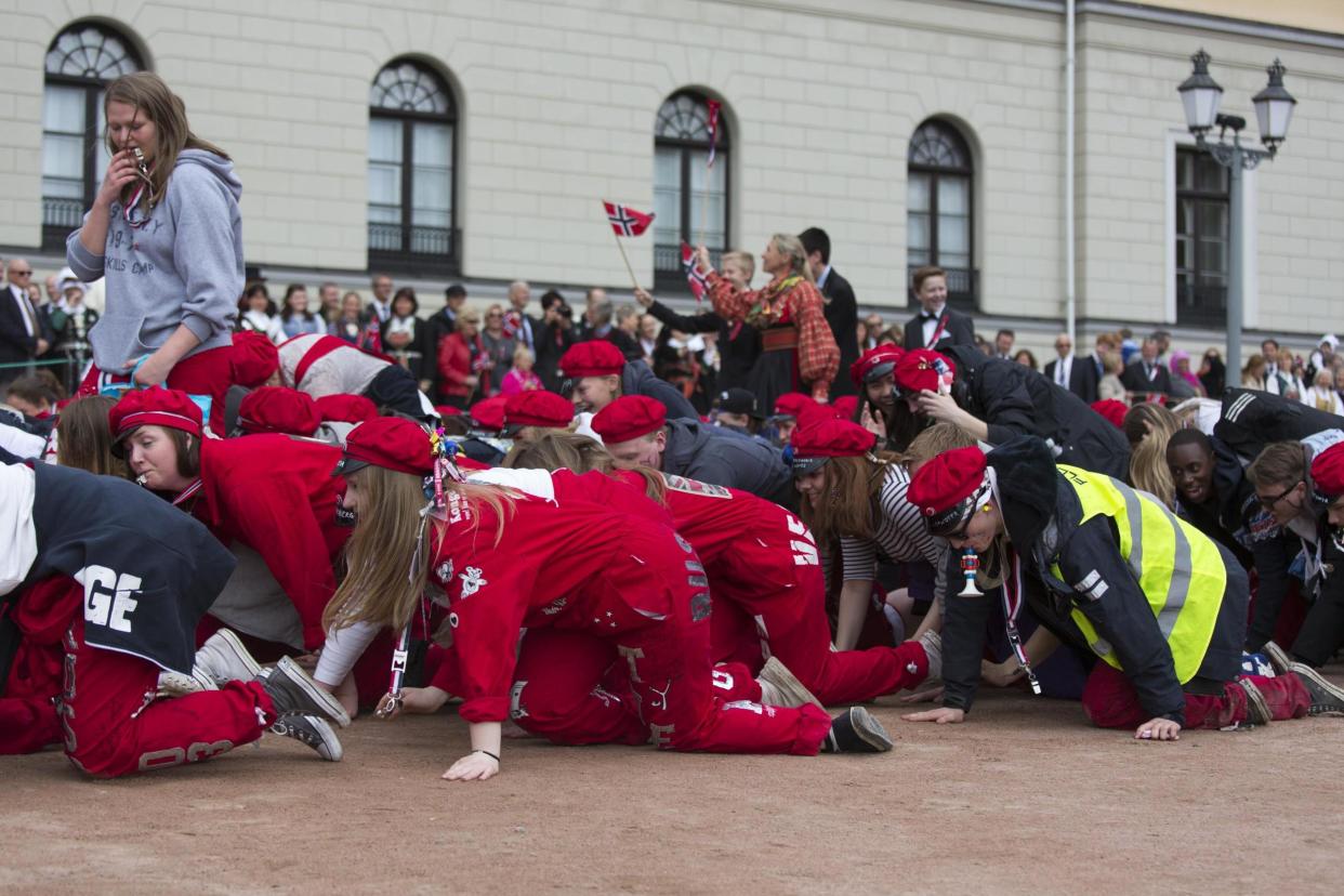 Warning: Russ students celebrating in Norway: ullstein bild via Getty Images