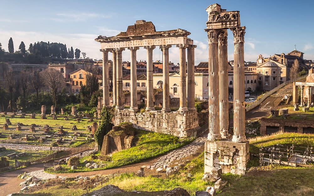 The Roman Forum in Rome, Italy