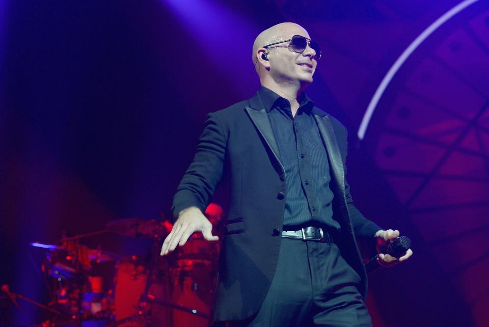 Pitbull heads to Wells Fargo Arena in August.