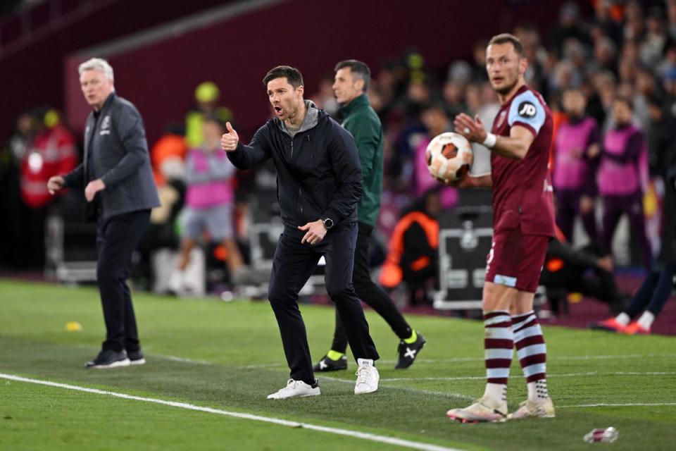 Xabi Alonso’s team left it late once again at the London Stadium (Getty Images)