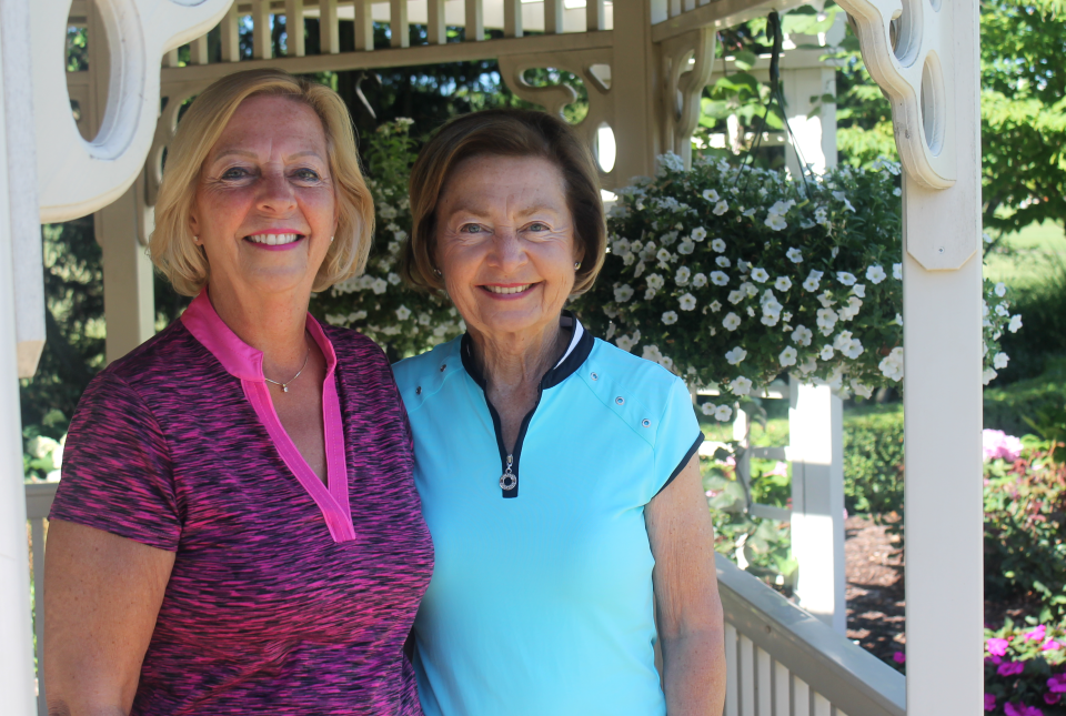 Sisters Sandy Mily, left, and Kathy Aznavorian have sold Fox Hills Golf and Banquet Center. The two have owned the course in Salem Township for decades.