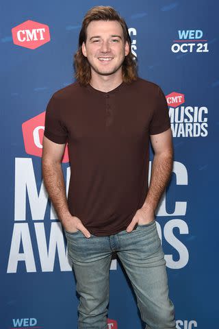 John Shearer/CMT2020/Getty Morgan Wallen at the CMT Awards in October 2020