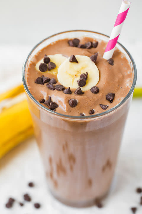 Chocolate Peanut Butter Banana Breakfast Shake