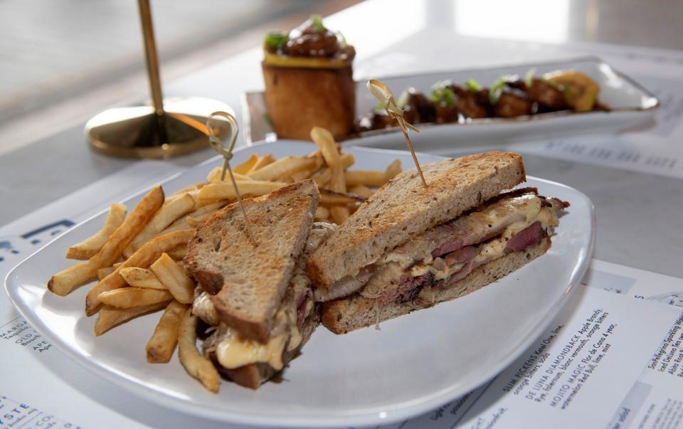 New to the Atlas Oyster Bar menu is the Duck Ruben. Great Southern Restaurant Group and Executive Chef Jason Hughes have revamped the menu at Altas and renovated the dining room, and plan to reopen the restaurant later this month.