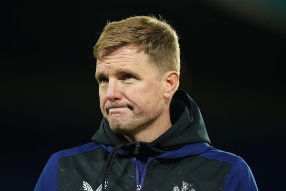 Eddie Howe has warned of a “potential tragedy” (Mike Egerton/PA) (PA Wire)