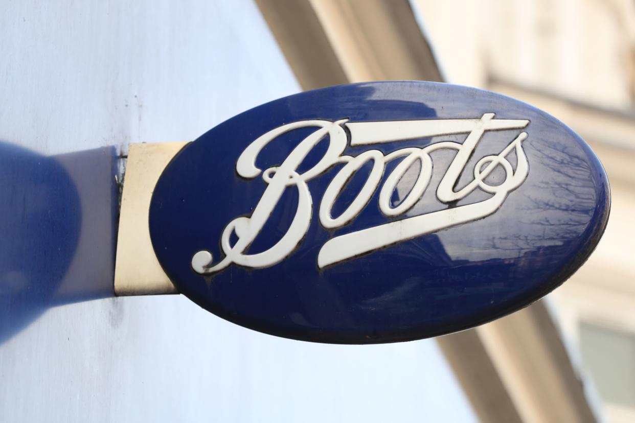 A Boots store sign in London. Photo: Mike Egerton/EMPICS Sport