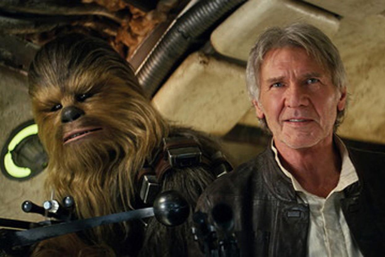 Guarded secret: Harrison Ford with Chewbacca in the seventh episode: Disney/Lucasfilm Ltd