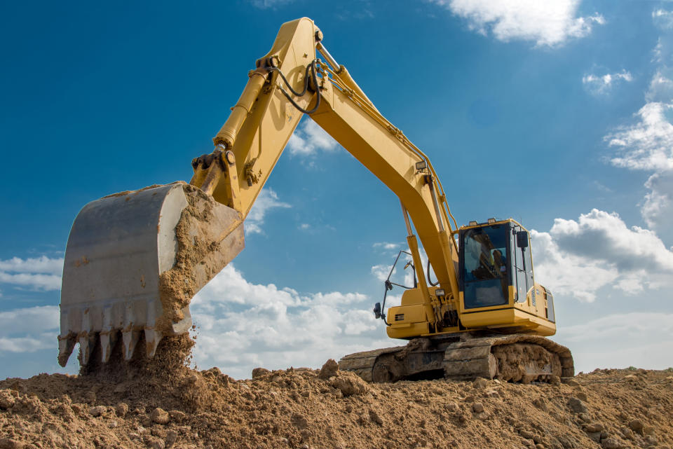 An excavator at a construction site. (PHOTO: Getty Images)