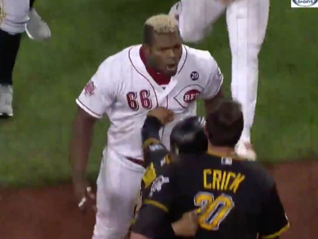 MLB star Yasiel Puig tries to fight entire Pittsburgh Pirates