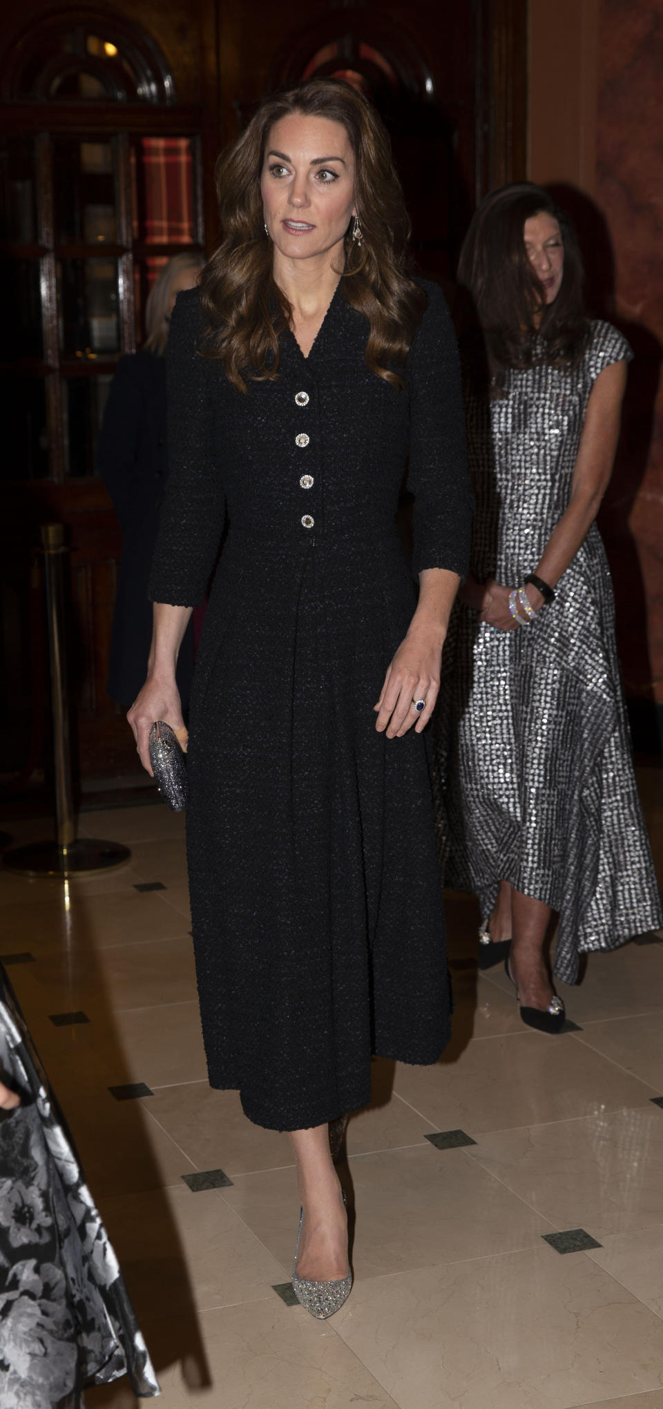 The Duchess of Cambridge attends a special performance of Dear Evan Hansen, at the Noel Coward Theatre in London.