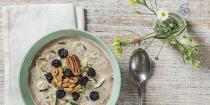 <p>Courgette? In porridge? Yes, you read that right. Not another wellness fad but a simple way to up your five a day. Satisfy your weights day hunger with this protein packed breakfast.</p><p><a class="link " href="https://www.womenshealthmag.com/uk/food/a706311/post-workout-zoats-zanna-van-dijks-favourite-breakfast/" rel="nofollow noopener" target="_blank" data-ylk="slk:Recipe here">Recipe here</a></p>