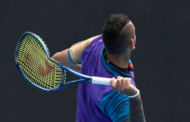 Nick Kyrgios hurls his broken racket into the stands