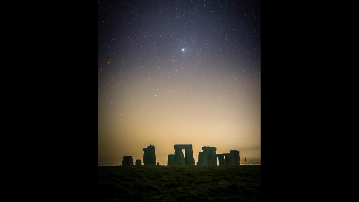  British astrophotographer Josh Dury took this image of comet C/2022 E3 above Stonehenge. 