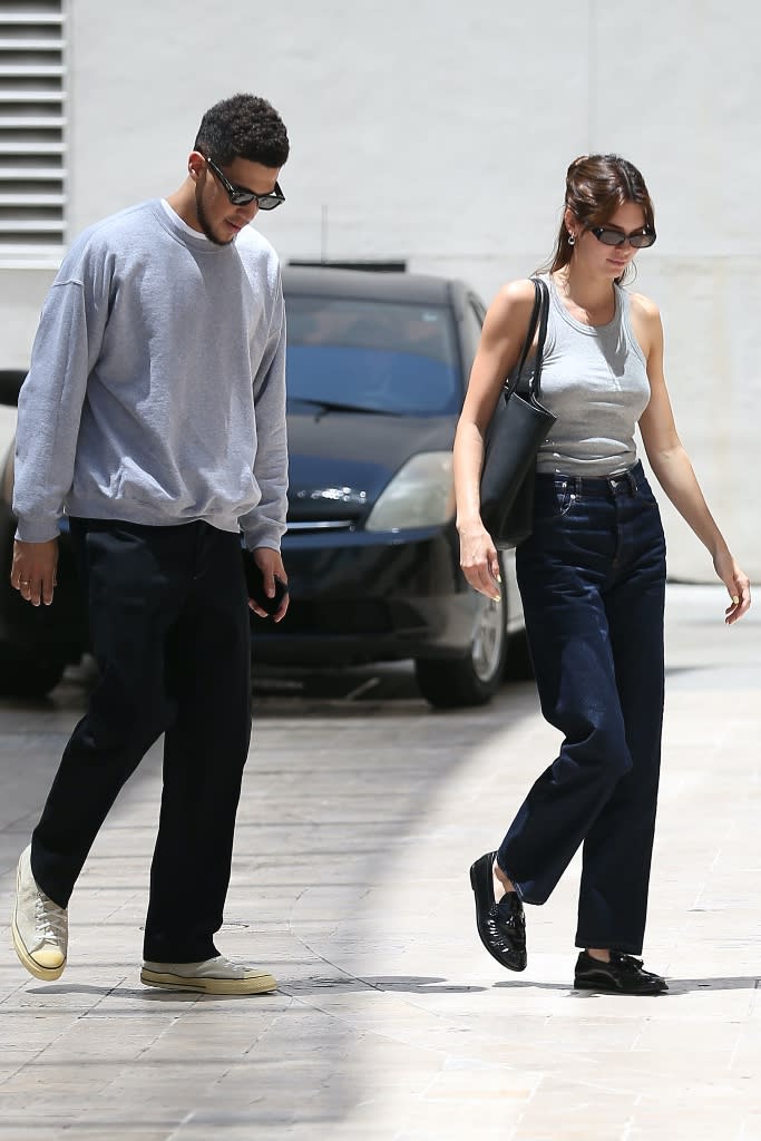 Kendall Jenner arrives to Los Angeles with Devin Booker on May 24, 2022. - Credit: MESSIGOAL / SplashNews.com