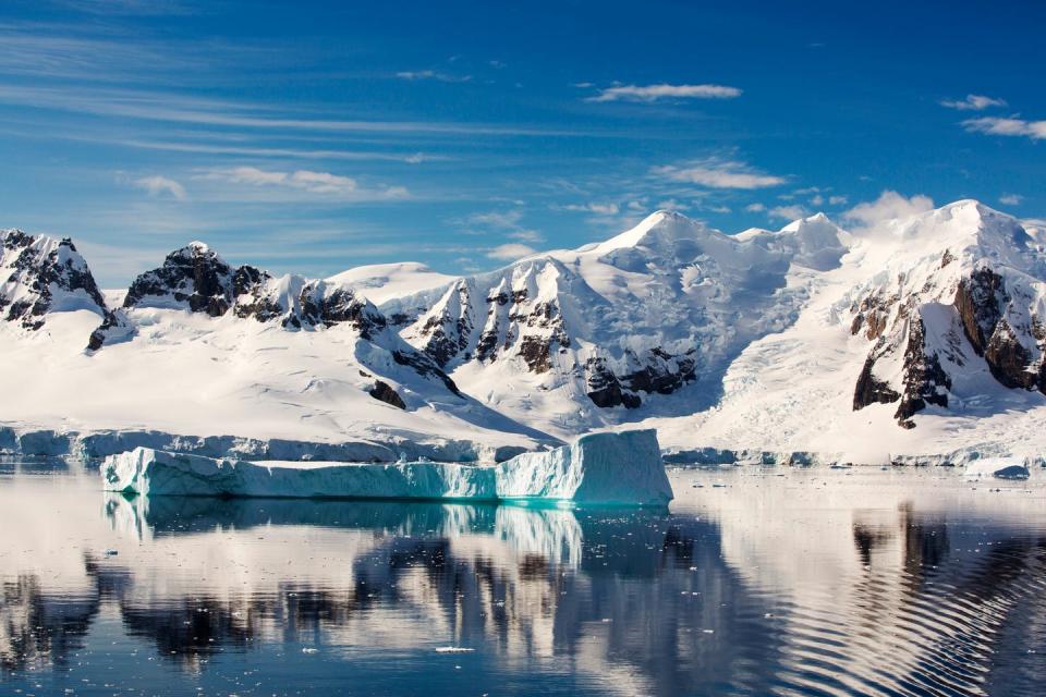 the gerlache strait separating the palmer archipelago from the antarctic peninsular off anvers island the antarctic peninsular is one of the fastest warming areas of the planet