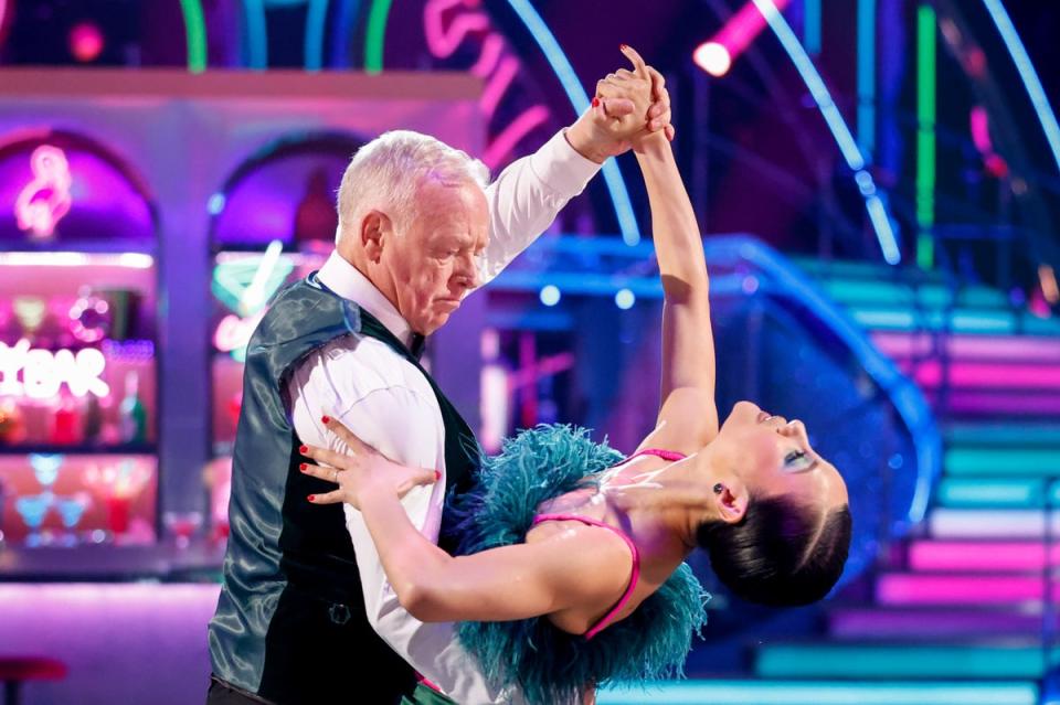 Les Dennis and Nancy Xu on ‘Strictly’ (BBC/Guy Levy)