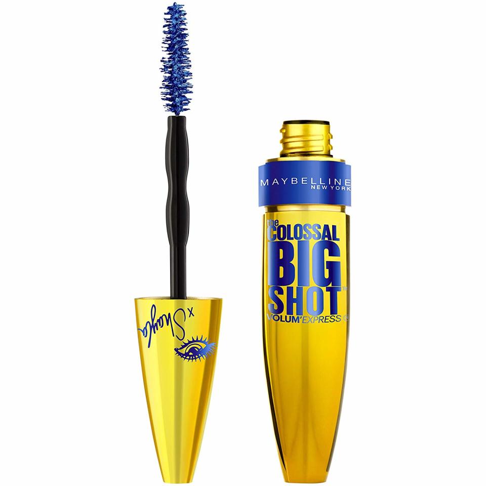 Maybelline New York Volum’ Express The Colossal Big Shot Washable Mascara, Boomin’ In Blue