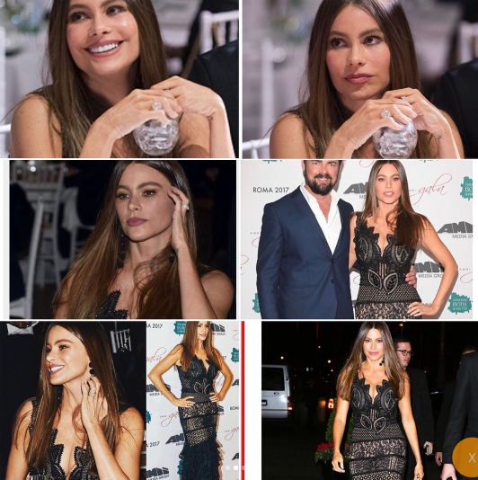Sofia posted this photo showing that she was wearing her wedding ring that night. (Photo: Sofia Vergara via Instagram)