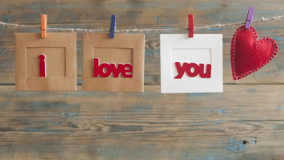 "I Love You" Sign Background