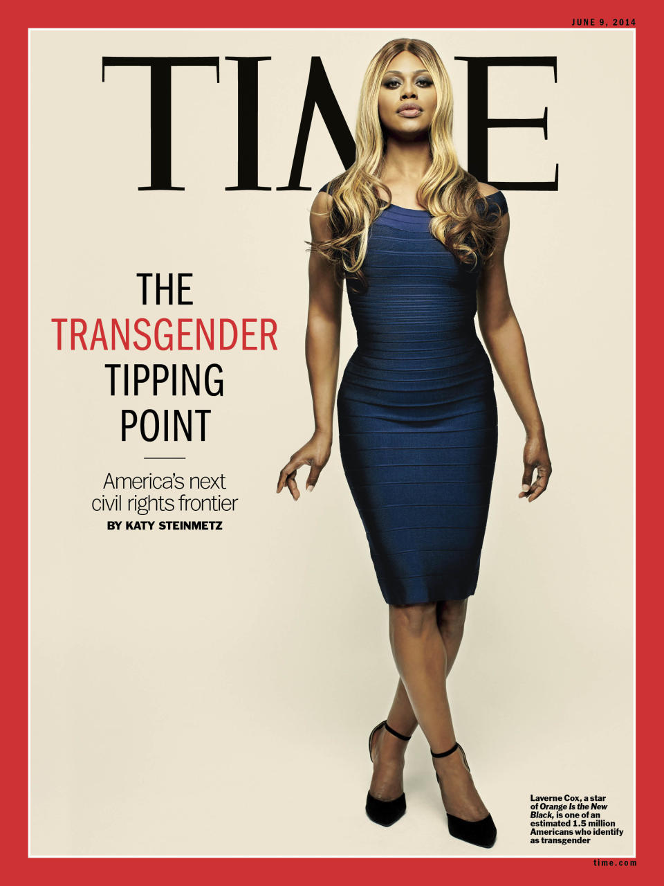 Laverne Cox on the cover of TIME, 2014 | Photograph by Peter Hapak for TIME