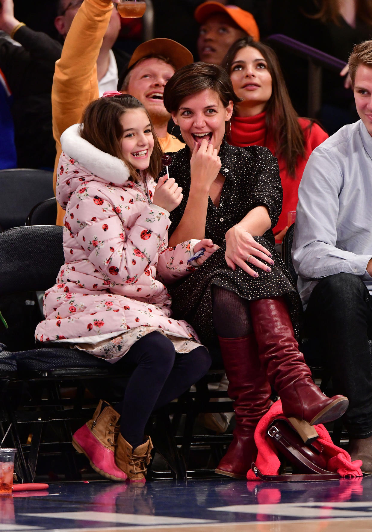 Celebrities Attend The New York Knicks Vs Oklahoma City Thunder Game (James Devaney / Getty Images)