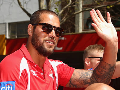 Lance Franklin of the Swans.