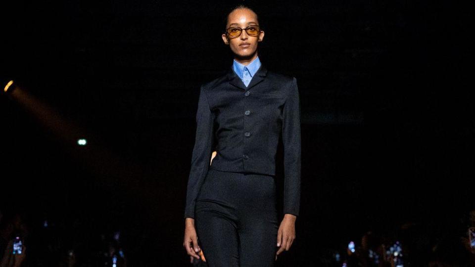  Models walk finale of the runway during the 032C Menswear Spring/Summer 2025 show as part of Paris Fashion Week on June 20, 2024 in Paris, France