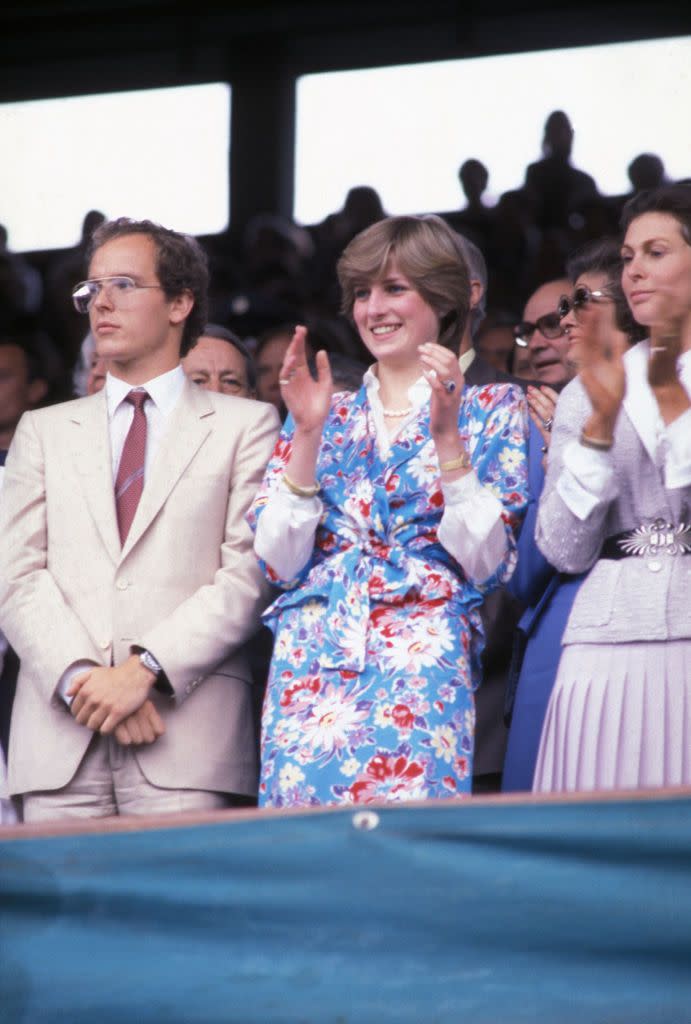 Albert de Monaco et Diana à Wimbledon