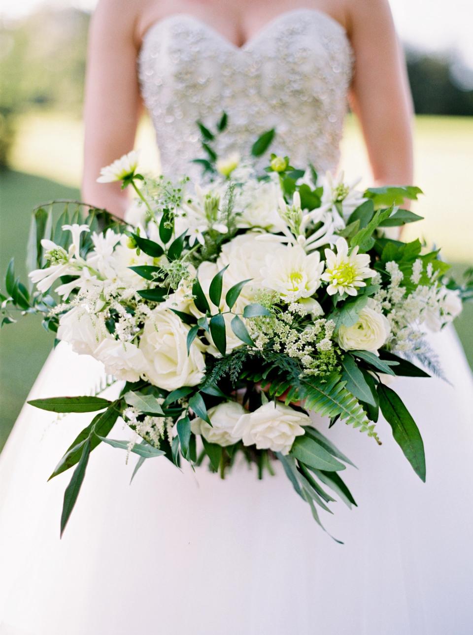 A White Bridal Bouquet
