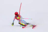 <p>Mikaela Shiffrin of the United States competes during the Ladies’ Alpine Combined on day thirteen of the PyeongChang 2018 Winter Olympic Games at Yongpyong Alpine Centre on February 22, 2018 in Pyeongchang-gun, South Korea. (Photo by Tom Pennington/Getty Images) </p>