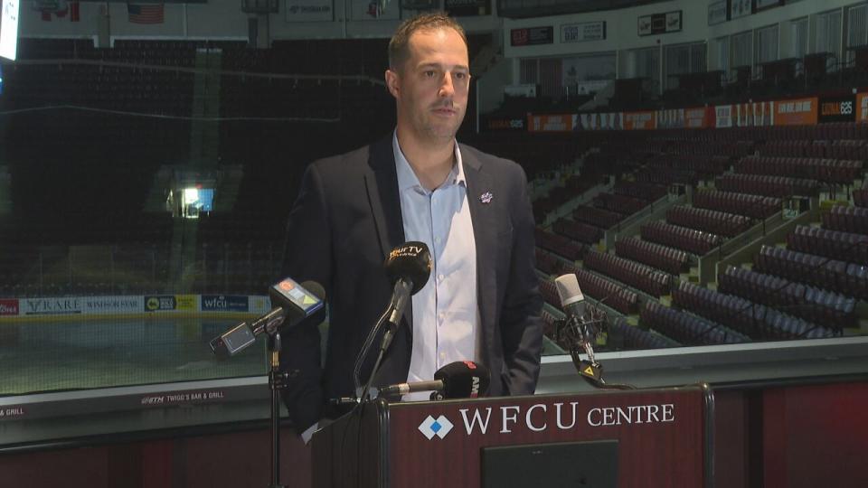 Jerrod Smith was a long-time assistant and associate coach for the Windsor Spitfires before being named the team's new head coach over the summer. Pictured on Monday, July 24, 2023.  (Tyler Clapp/CBC - image credit)